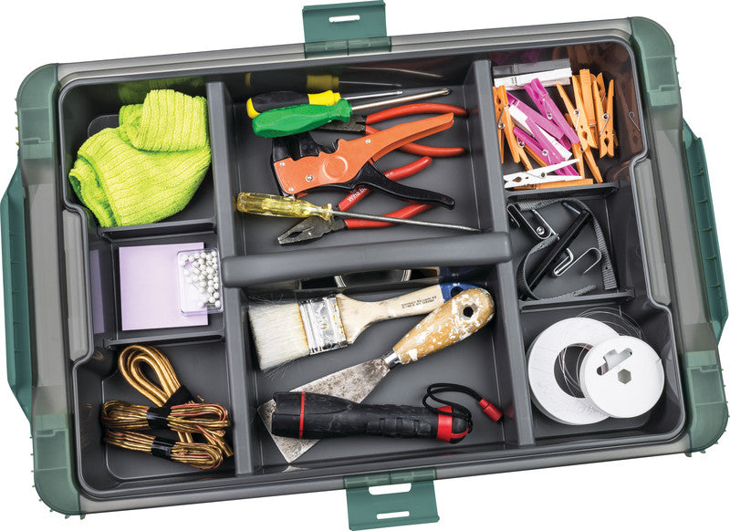 Rotho Organizer – Kunststoff, anthrazit, 51,6 × 7,3 × 36,5 cm