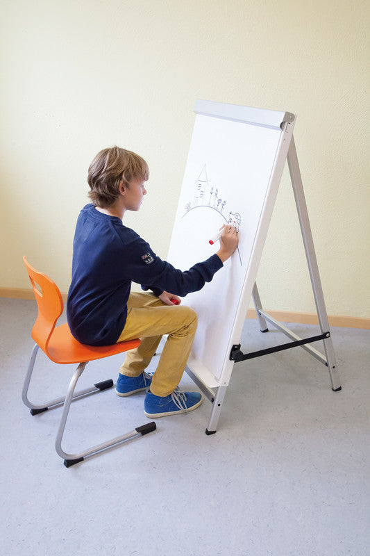 MAUL Flipchart – 70 × 100 cm, weiss, Metall, Recycling