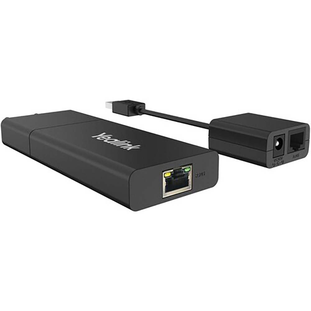 Yealink USB2CAT5E-EXT USB-Extender (Sender & Empfänger) – bis 40 m Cat5e, 2× USB 2.0, 2× RJ-45 – Schwarz