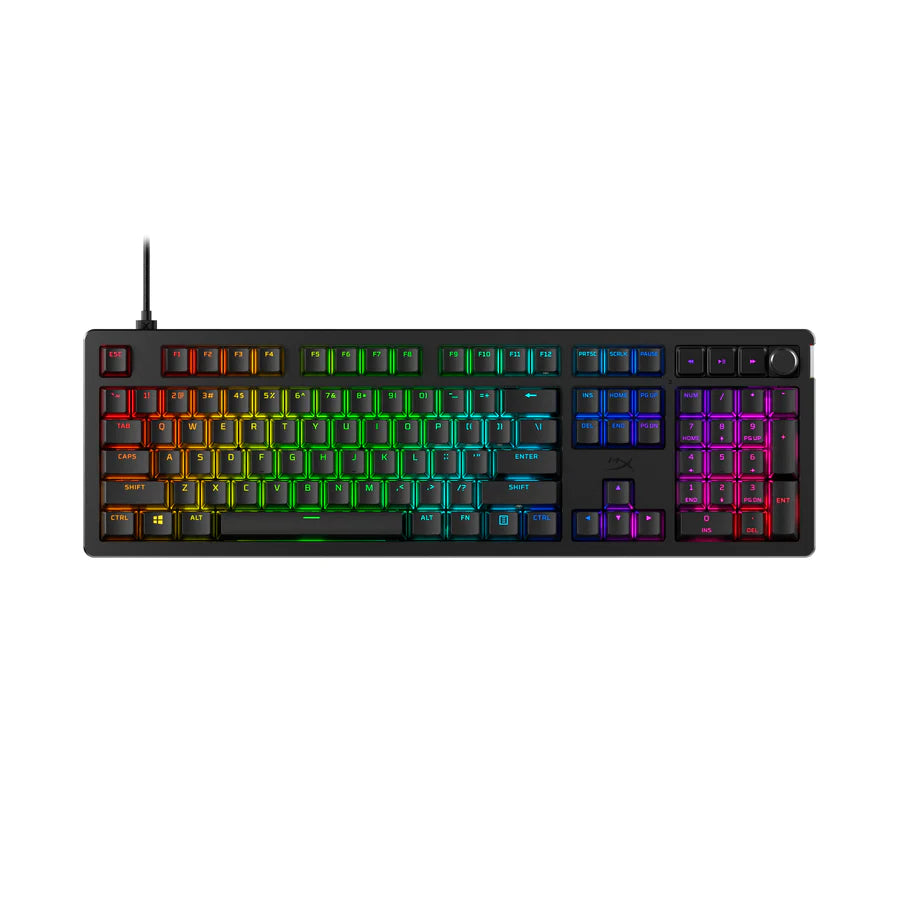 HP HyperX Alloy Rise – Gaming-Tastatur – mechanisch, RGB – kabelgebunden, USB – QWERTZ (CH) – Schwarz