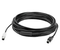 Logitech 6-poliges Mini-DIN-Verlängerungskabel – 10 m, schwarz