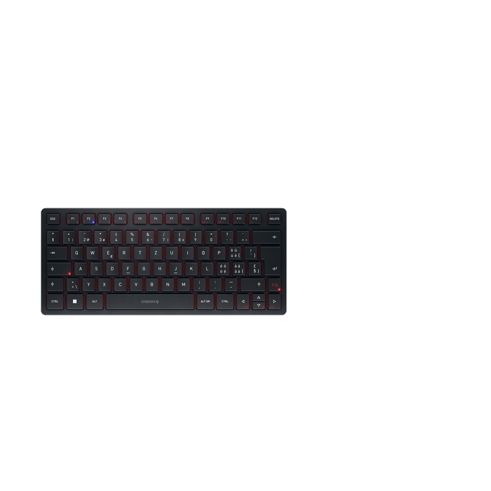 CHERRY KW 9200 MINI – Tastatur, kabellos (Bluetooth/2,4 GHz), CH-Layout (DE-CH) – für Windows