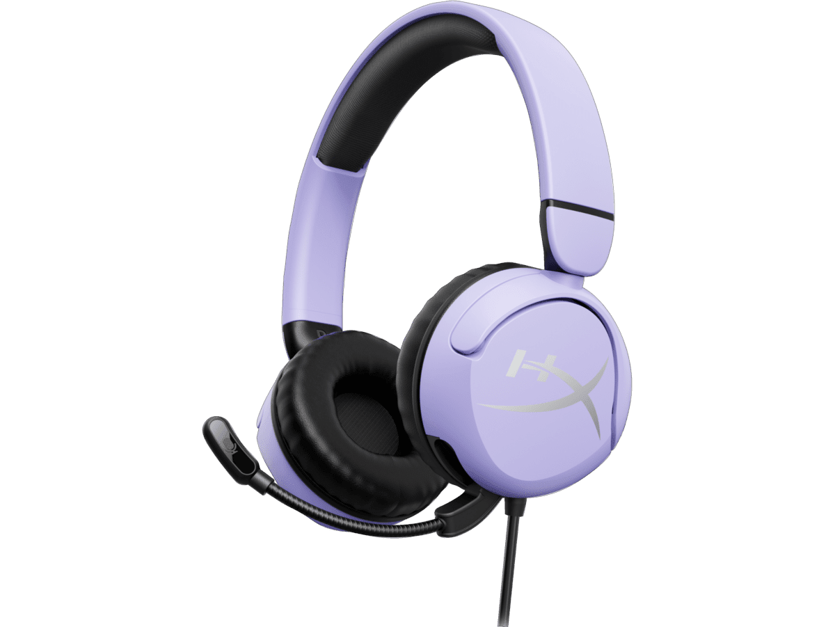 HP HyperX Cloud Mini Gaming-Headset – On-Ear, Stereo, Kabelgebunden, 3,5 mm Klinke, ANC, Lavendel