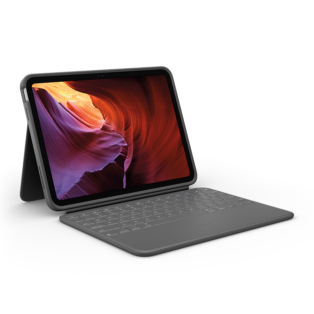 Logitech WESTMID-511 – Tastatur, CH-Layout (DE-CH), Grau – für iPad (10. Generation)