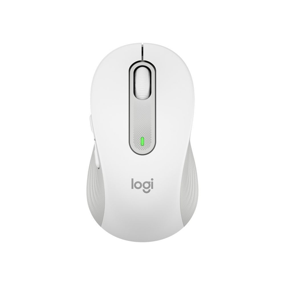Logitech Signature M650 L Maus – kabellos, für Rechtshänder, Off-White