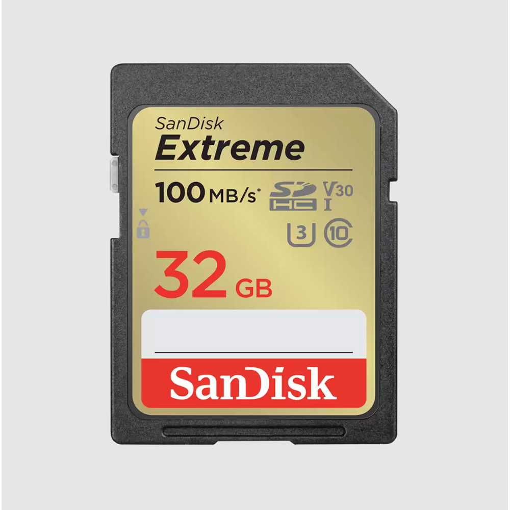 SanDisk EXTREME Speichergerät – 32 GB, UHS-I, Klasse 10 U3 V30