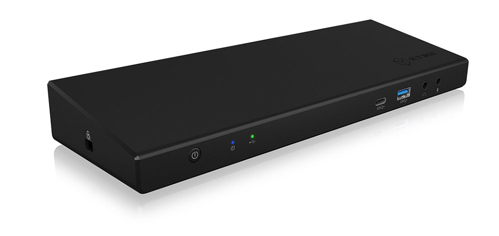 ICY BOX IB-DK2244AC Dockingstation – USB-C, 2× DP, 3× HDMI, 5× USB-A, 60 W PD, GbE, für Windows/Mac