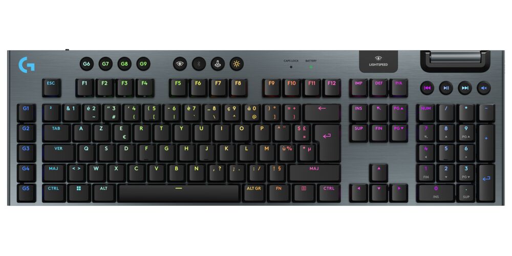 Logitech G G915 X – Tastatur – mechanisch – Bluetooth & 2,4 GHz (LIGHTSPEED USB‑A) – QWERTY (US‑INT)