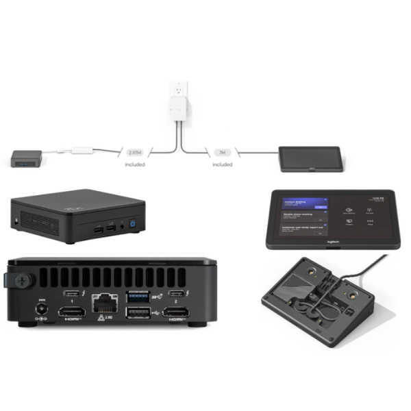 Logitech Tap Base Room Bundle – Controller-Set für Microsoft Teams Rooms