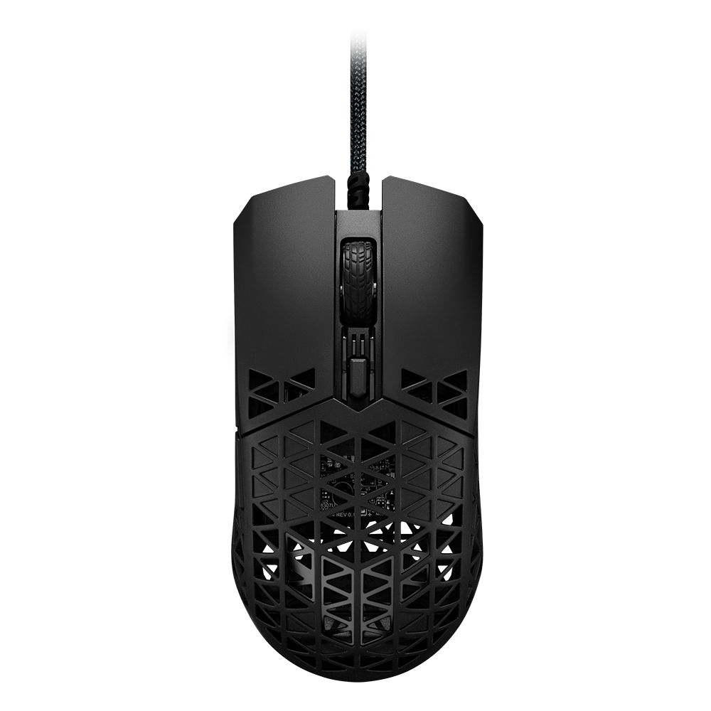 ASUS TUF Gaming M4 Air – Gaming-Maus – Kabelgebunden (USB‑A), 16000 DPI, beidhändig, Schwarz