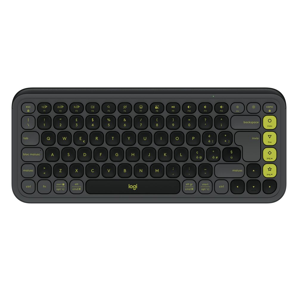 Logitech POP ICON KEYS INTNL-973 – Tastatur, UK-Layout (EN), Grau