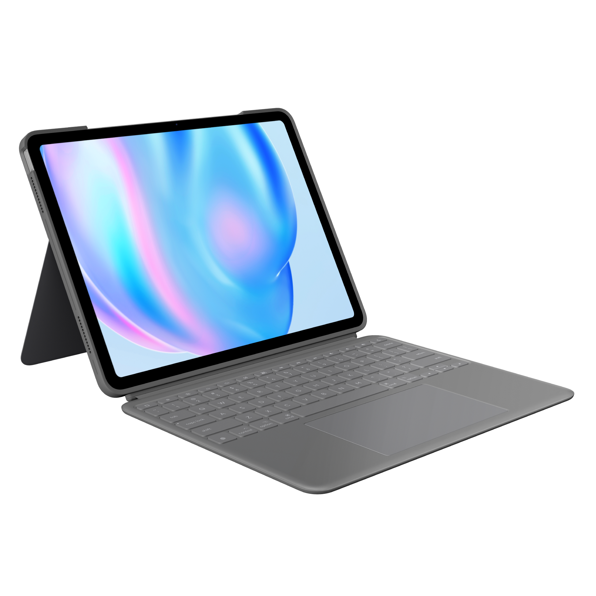Logitech Combo Touch Tablet- & Notebook-Tasche – für iPad Air 13" (M2), Oxford Grau