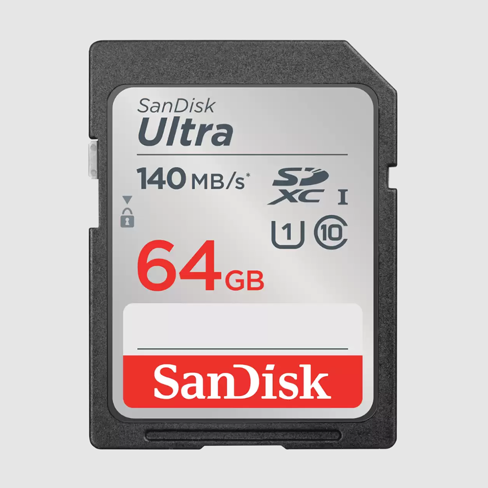 SanDisk Ultra Speichergerät – 64 GB, SDXC, 140 MB/s
