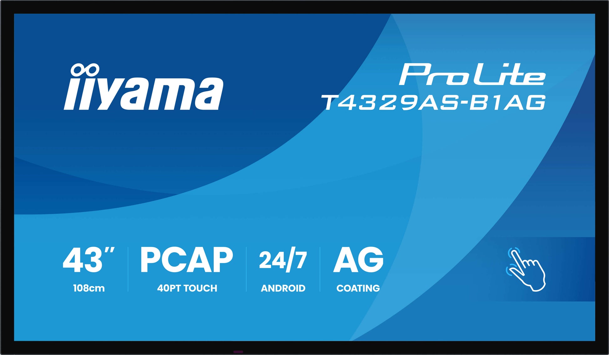 iiyama Interaktives Touch-Display, 43", Ultra HD 4K, 500 cd/m², Android