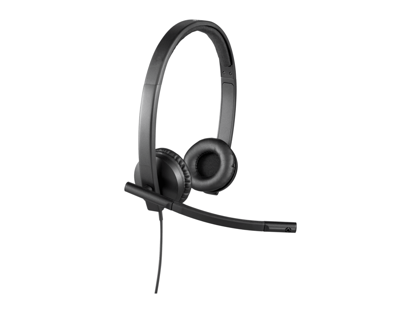 Logitech H570e – Duo Headset – USB‑A – für Microsoft Teams – Schwarz