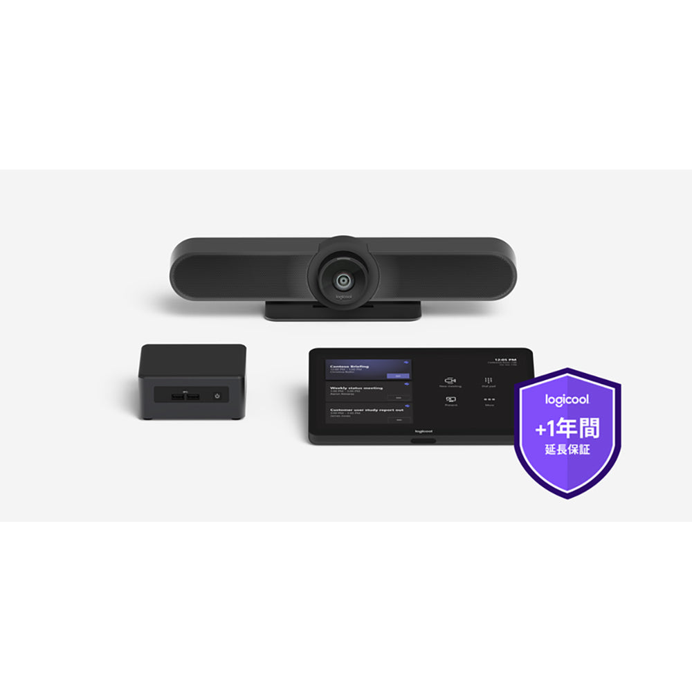 Logitech Rally Bar Mini – Videobar – für Microsoft Teams (MTR auf Android), inkl. Tap, weiss