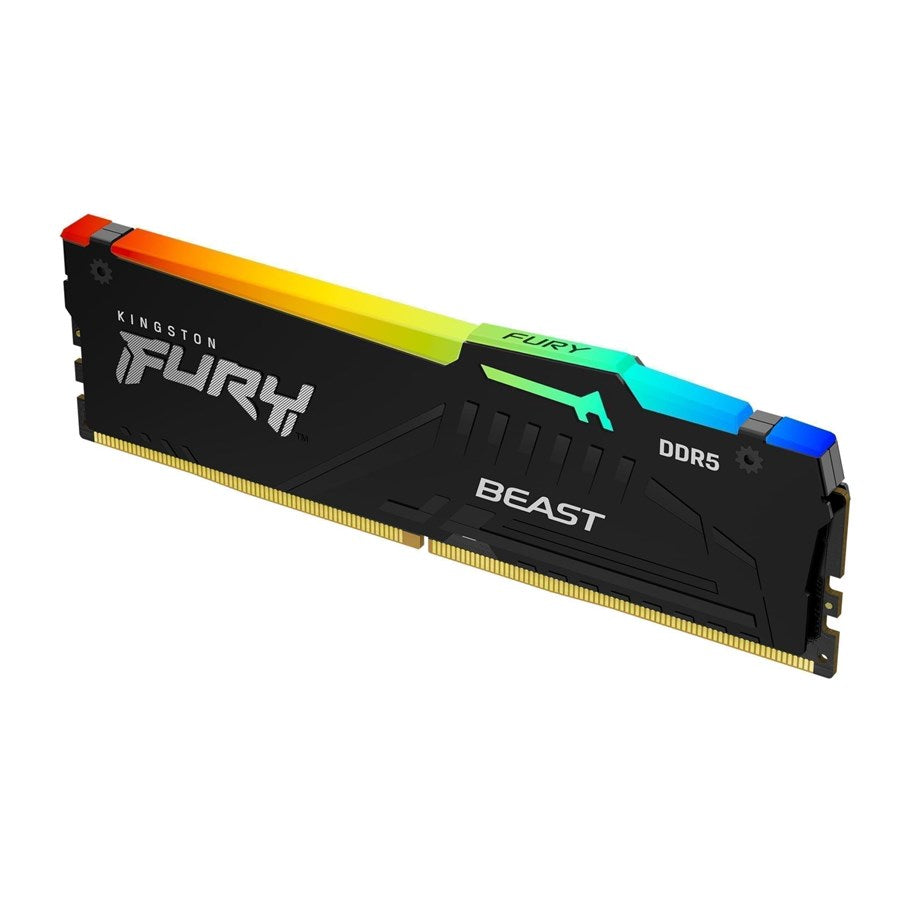 Kingston Technology Kingston FURY Beast – DDR5 RAM – 16 GB, 6000 MT/s, CL36, 288-poliger DIMM, RGB, EXPO