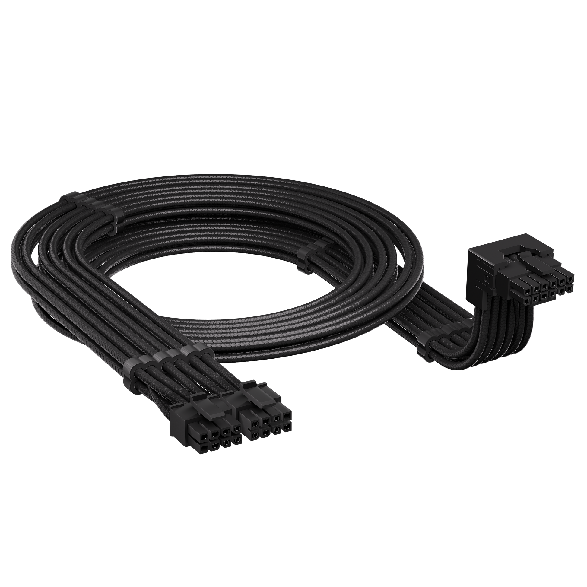 Corsair PCIe Stromkabel – 12V-2×6–12VHPWR, 0,65 m, gewinkelt, schwarz