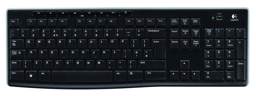 Logitech K270 – Tastatur, kabellos (Bluetooth/2,4 GHz), DE-Layout (DE) – für Windows