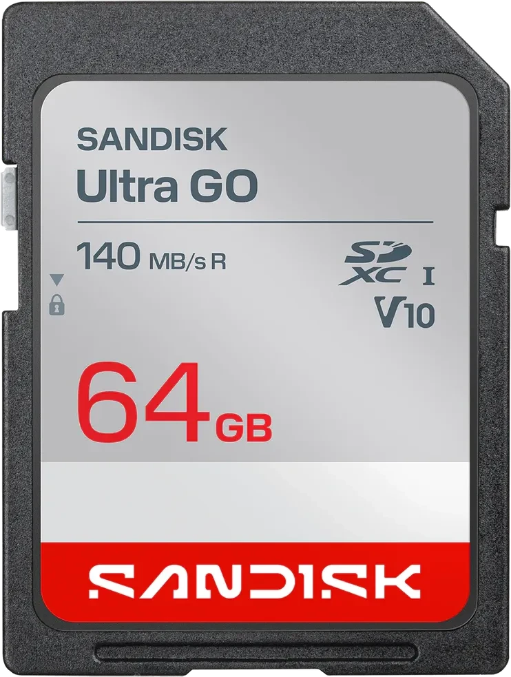 SanDisk Ultra GO SDXC 64 GB – UHS-I, Klasse 10, U1, V10, 140 MB/s Lesen