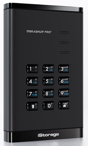 iStorage diskAshur PRO3 16 TB – für 2,5" SSD, USB 3.2 Gen1 (USB-C/USB-A)
