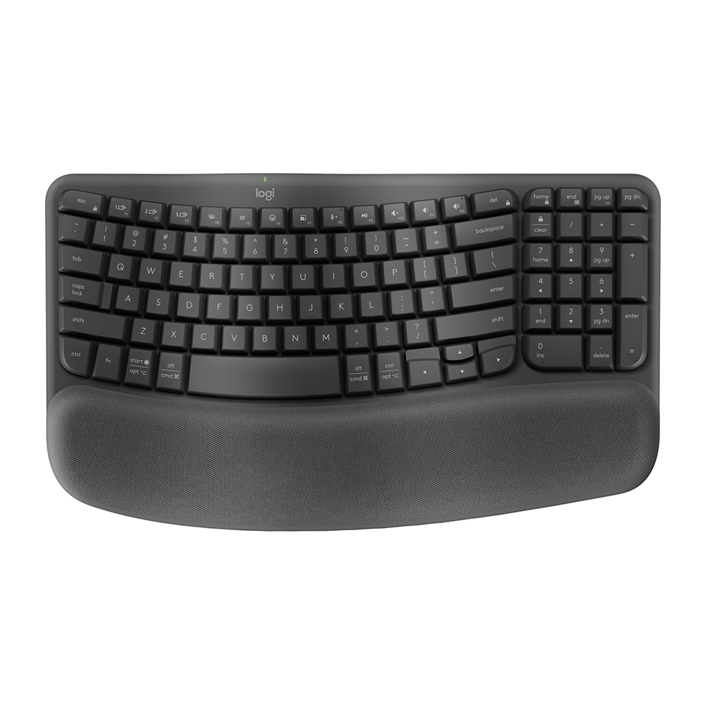 Logitech Wave Keys für Business CENTRAL-419 – Tastatur, kabellos (Bluetooth/2,4 GHz), CH-Layout (DE-CH)